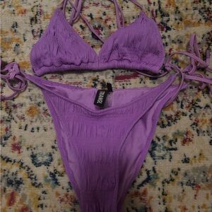 triangl swimwear Purple Bikini Set